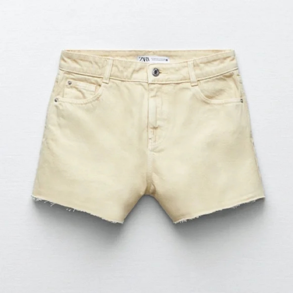 Zara Mid Rise Relaxed Shorts